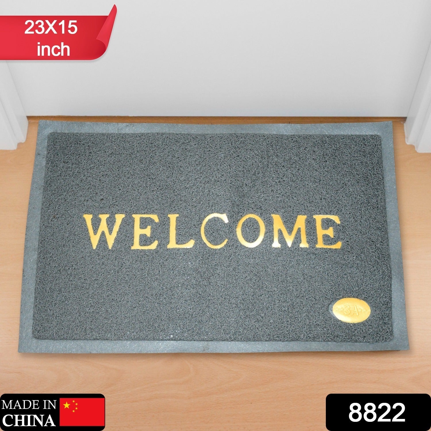 8822 Welcome Door Mat for Home Entrance Outdoor Mat Anti Slip Heavy Duty and Waterproof | Easy to Clean for Entry For Bedroom, Living Room (23x15 Inch) 8822 Welcome Door Mat for Home Entrance Outdoor Mat Anti Slip Heavy Duty and Waterproof | Easy to Clean for Entry For Bedroom, Living Room (23x15 Inch)
